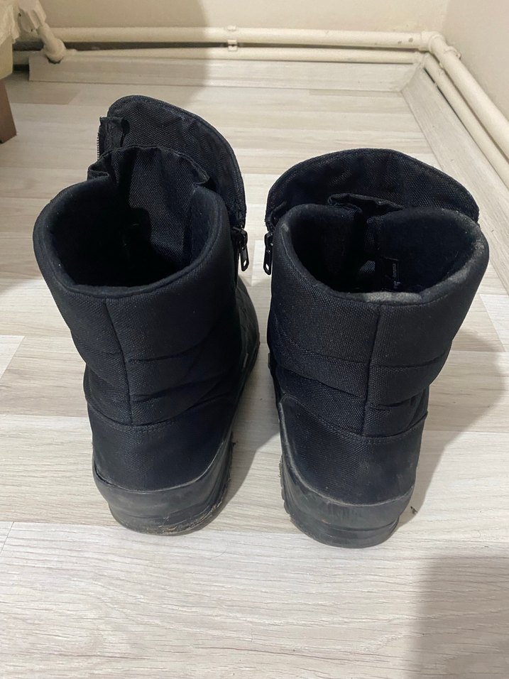 Siyah Biker Tarzı Tokalı Bot - Görsel 3