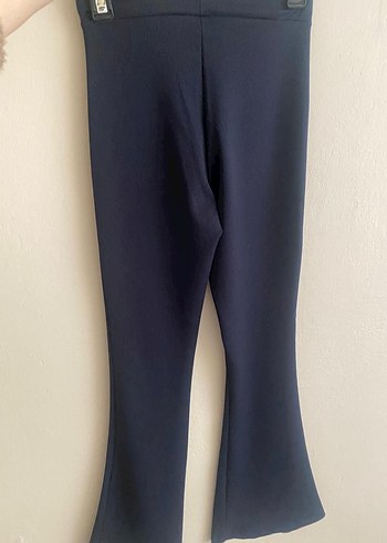 Lacivert Kadın İspanyol Paça Pantolon - Görsel 4