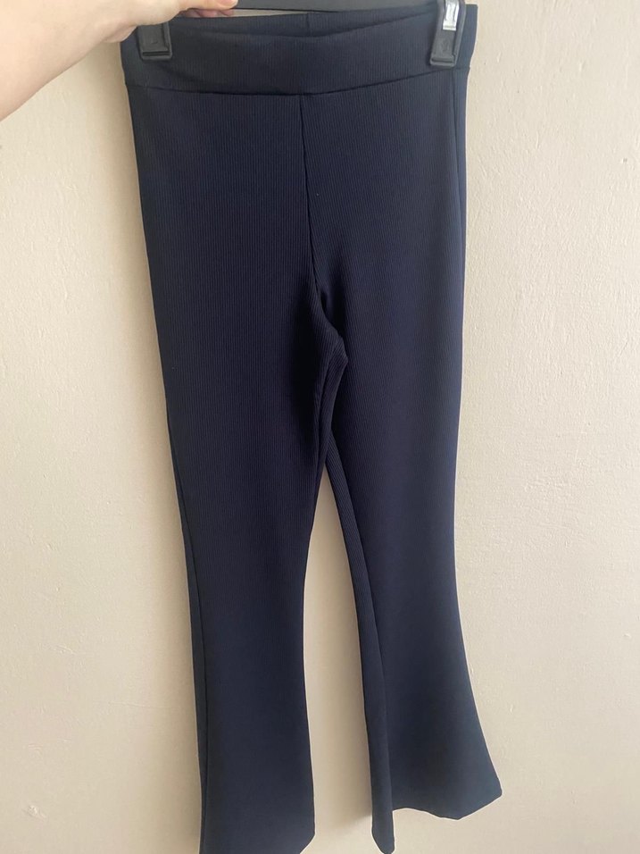 Lacivert Kadın İspanyol Paça Pantolon - Görsel 2