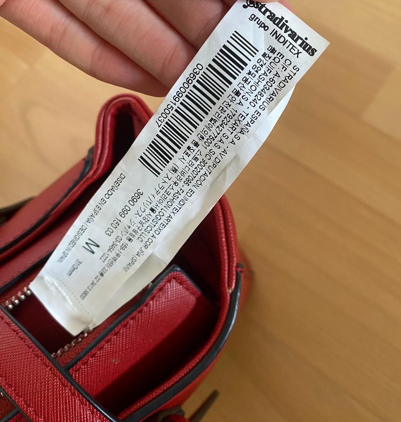 Kırmızı Deri Kadın Omuz Çantası - Görsel 5