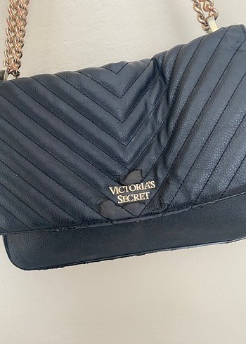 Zincir Detaylı Siyah Deri Kadın Çanta - Görsel 3