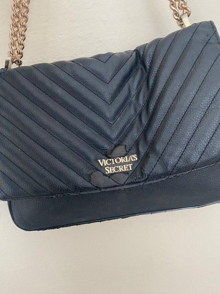 Zincir Detaylı Siyah Deri Kadın Çanta - Görsel 3