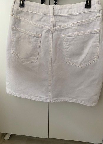 Trendyol & Milla Beyaz Denim Mini Etek