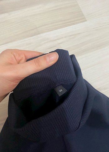 xs Beden Lacivert Piliseli Kadın İspanyol Paça Pantolon