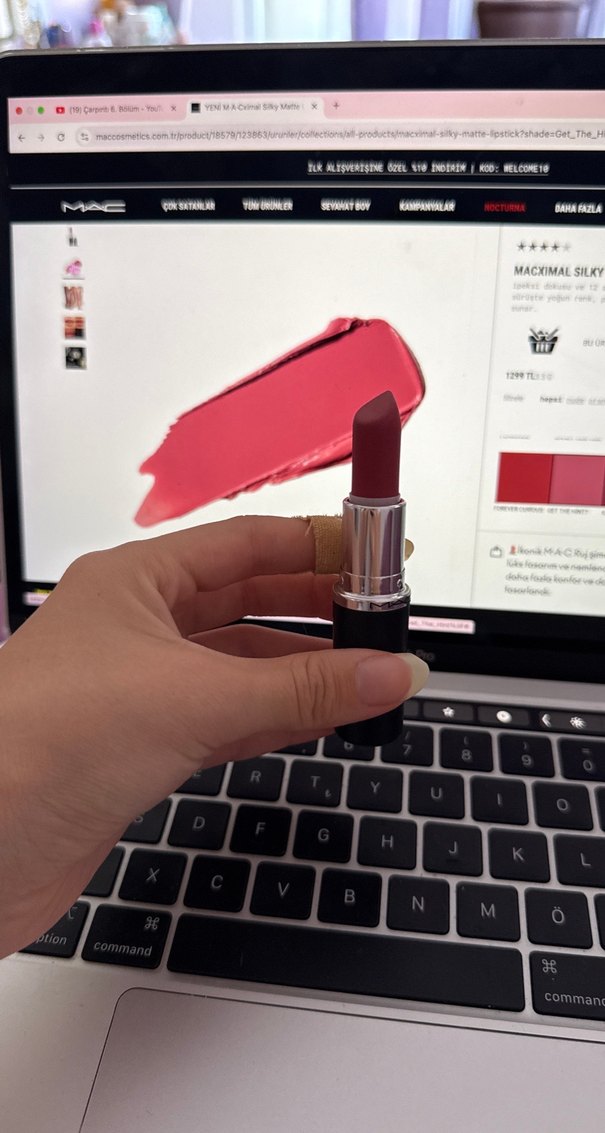 MAC Koyu Pembe Ruj get the hint rengi - Görsel 3