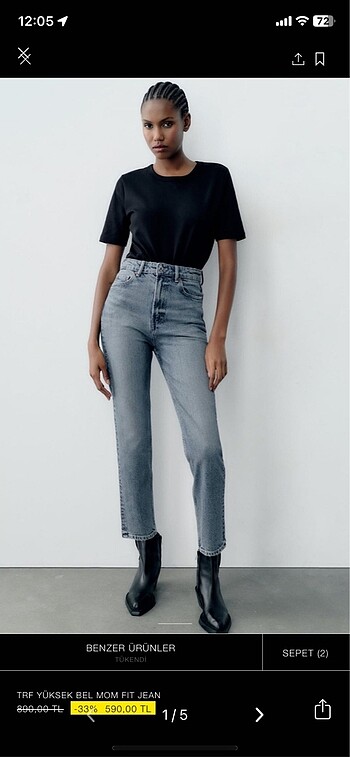 Zara mom jean