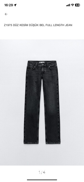 Zara dusuk bel jean