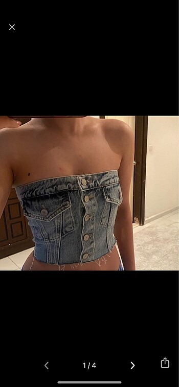 Denim crop