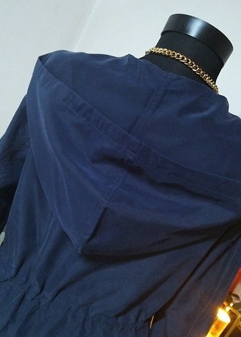 H&M 36/S beden, Lacivert Süet Kadın Ceket - Görsel 7