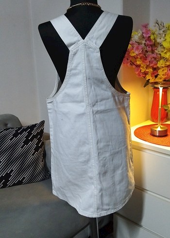 Lcw 40/L beden, Beyaz Kolsuz Mini Jean Tulum - Görsel 5