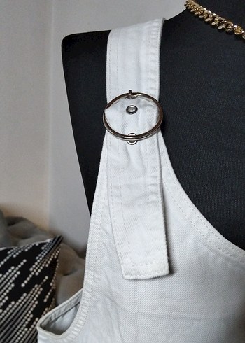 Lcw 40/L beden, Beyaz Kolsuz Mini Jean Tulum - Görsel 2