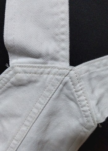 Lcw 40/L beden, Beyaz Kolsuz Mini Jean Tulum - Görsel 6