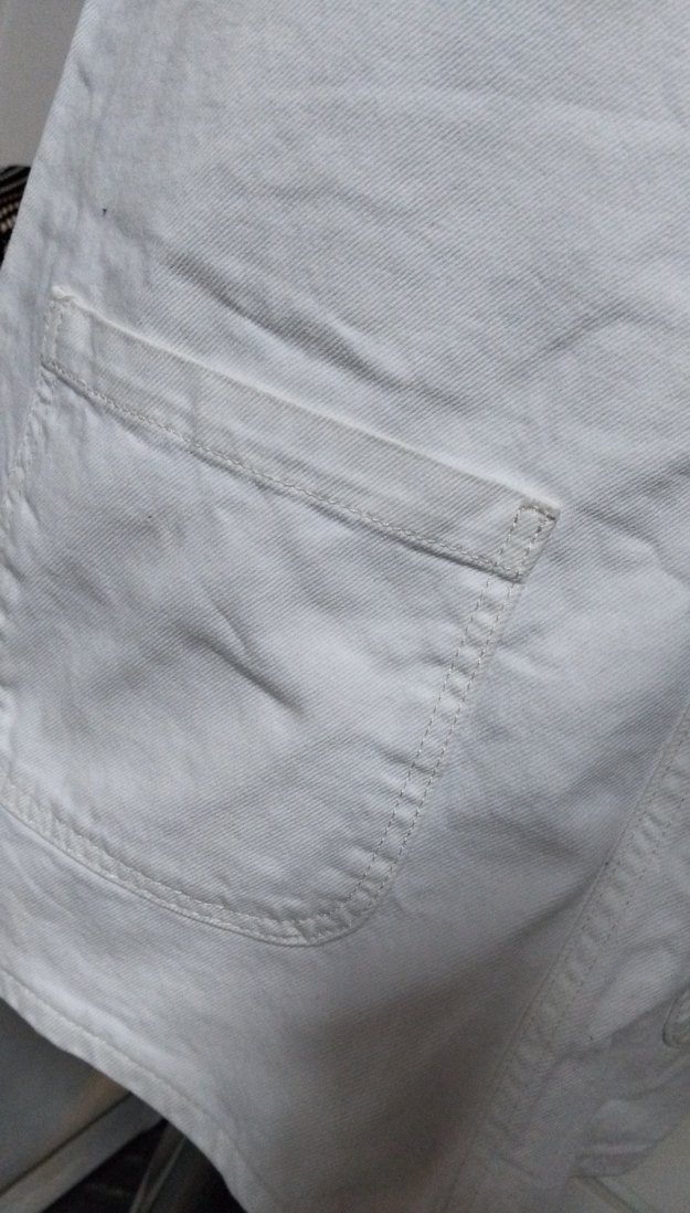 Lcw 40/L beden, Beyaz Kolsuz Mini Jean Tulum - Görsel 3