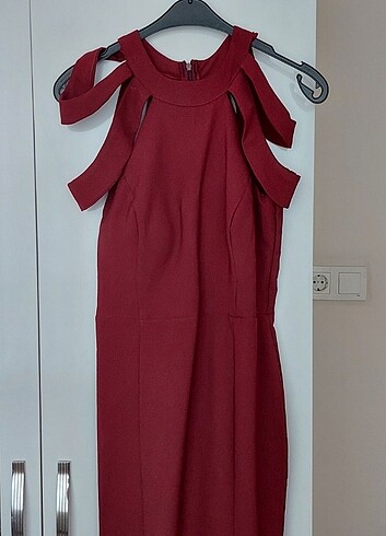 38 Beden bordo Renk Abiye elbise