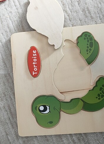 Beden 2 adet ahşap çocuk yapboz