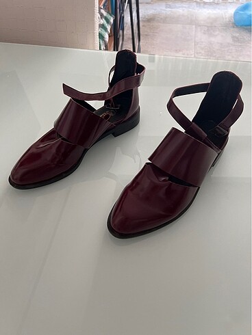 Bambi 38 numara bambi bordo ayakkabı