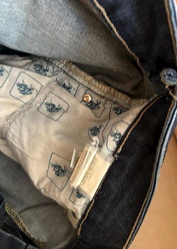 l Beden mavi Renk Mavi Bol Kesim Mini Denim Şort
