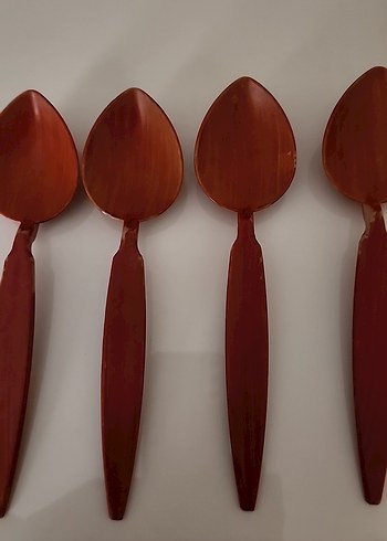 Koyu Bej Ahşap Kaşık Seti - Görsel 2