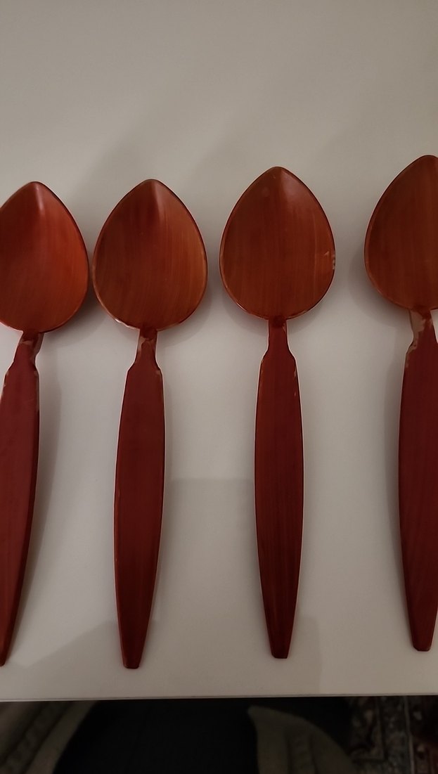 Koyu Bej Ahşap Kaşık Seti - Görsel 2