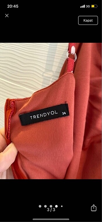 xs Beden Trendyol elbise