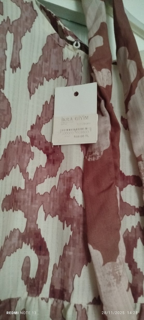 Bordo Batik Desenli Hamile Bluzu - Görsel 2