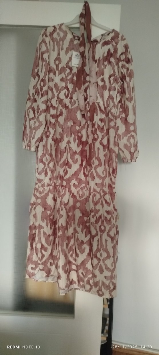 Bordo Batik Desenli Hamile Bluzu - Görsel 3