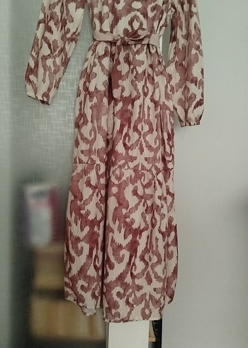 Bej Desenli Uzun Bohem Kadın Bluz - Görsel 4