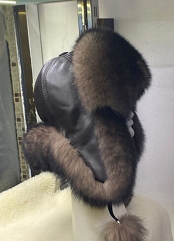 Diğer unisex 58-61 Kurt Kıpçak Vizon Börk Kalpak şapka