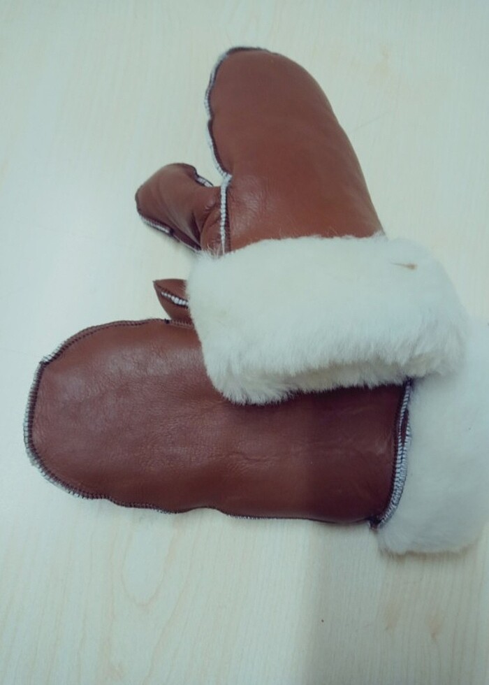 Koyun postu çocuk eldiven - Görsel 5