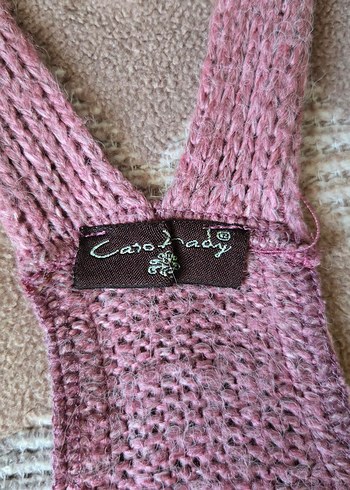 Pembe Örme Salopet - Görsel 4