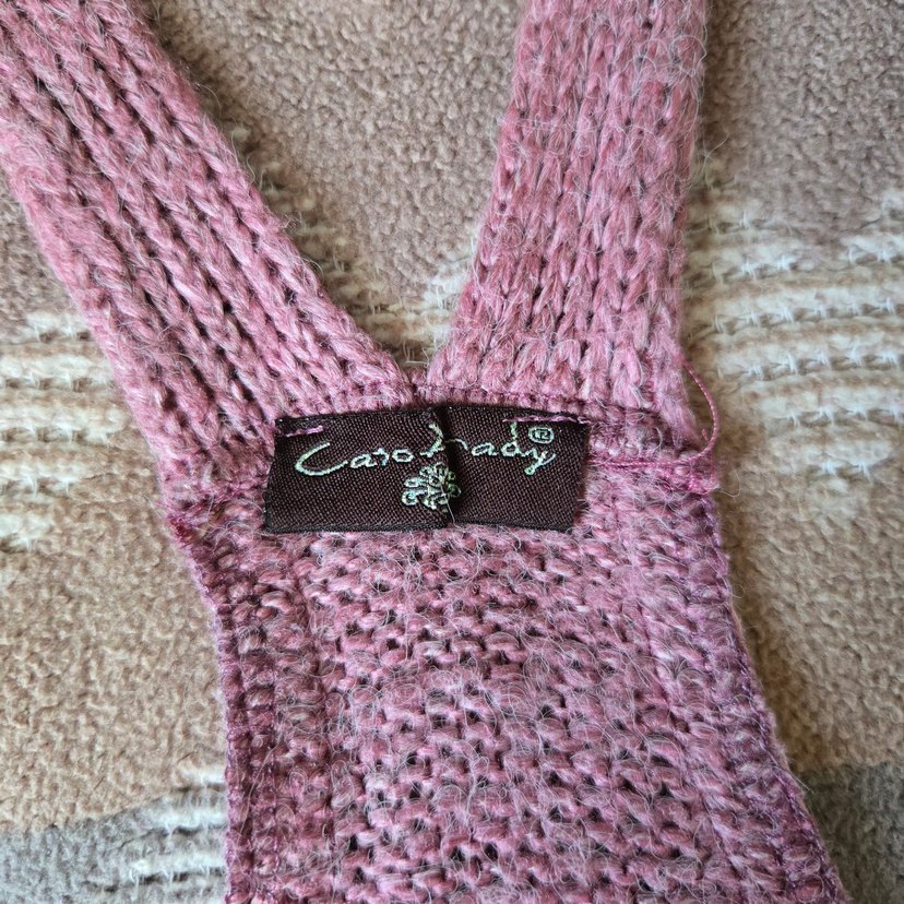 Pembe Örme Salopet - Görsel 4