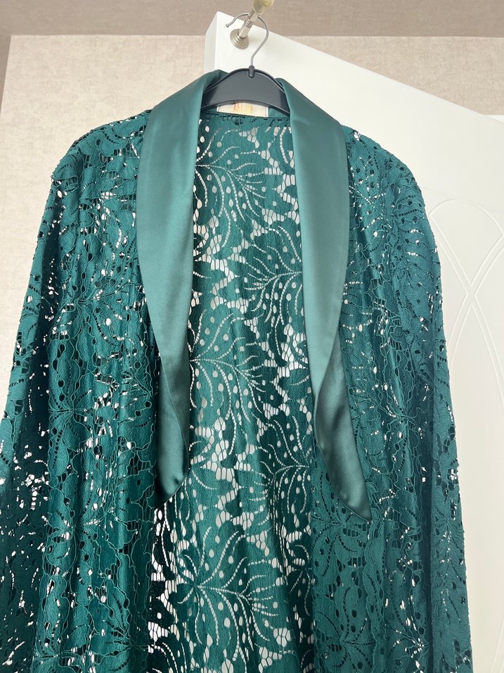 Uzun Kol Bohem Yılan Desenli Kadın Elbise - Görsel 2