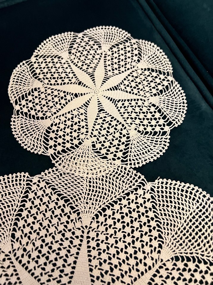 El Yapımı Dantel 10 Parça Masa Örtüsü - Görsel 2