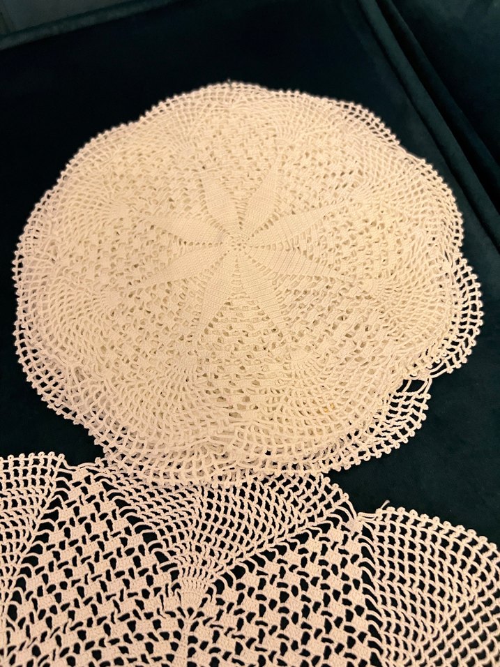 El Yapımı Dantel 10 Parça Masa Örtüsü - Görsel 3