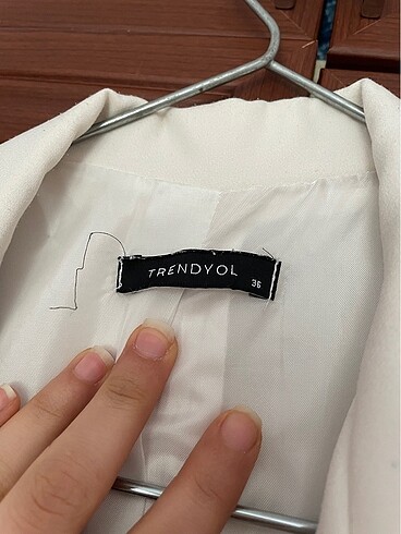 36 Beden beyaz Renk Blazer