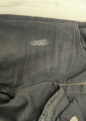diğer Beden Kadın Siyah Dar Kesim Denim Pantolon