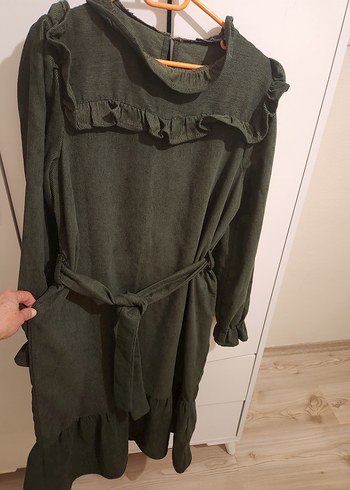 ikisi tek fiyat Fırfırlı Elbise - Görsel 4