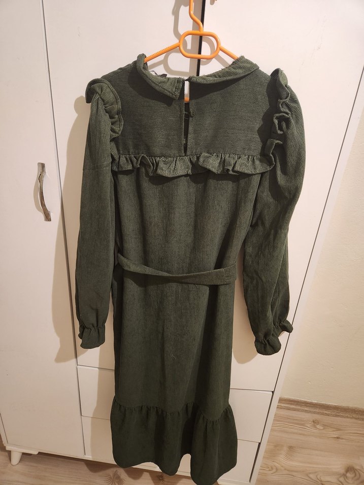 ikisi tek fiyat Fırfırlı Elbise - Görsel 5