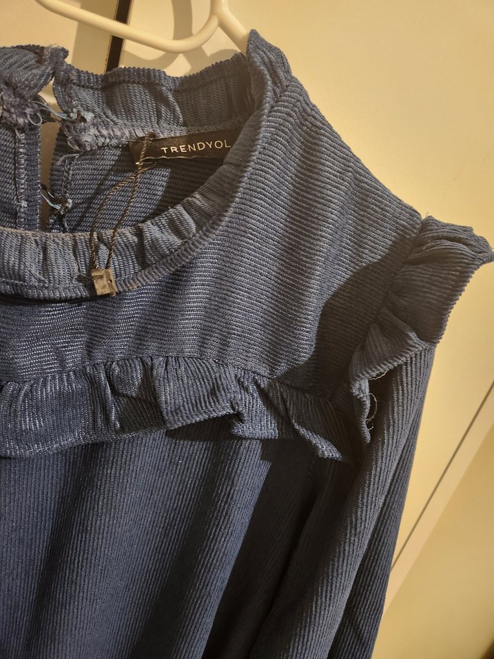 ikisi tek fiyat Fırfırlı Elbise - Görsel 2