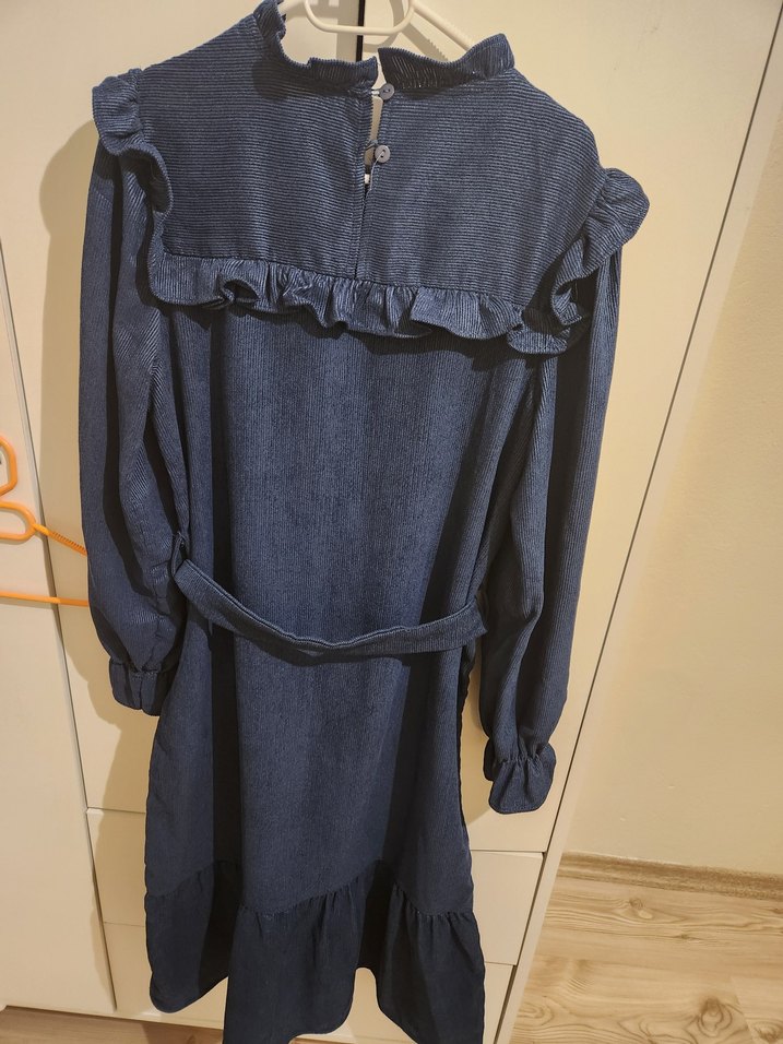 ikisi tek fiyat Fırfırlı Elbise - Görsel 3