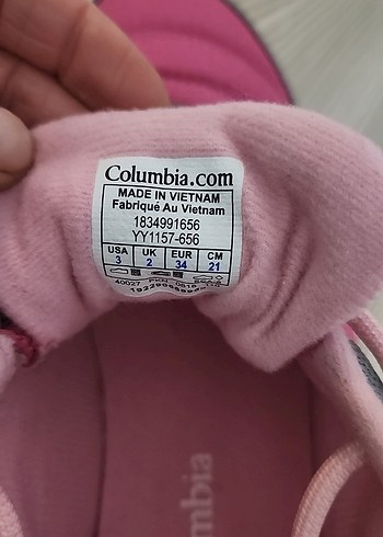 Orjinal columbia Pembe ve Gri Kız çocuk  Spor Ayakkabı columbia - Görsel 4