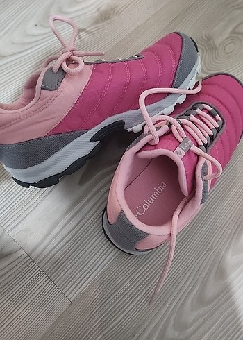 Orjinal columbia Pembe ve Gri Kız çocuk  Spor Ayakkabı columbia - Görsel 5