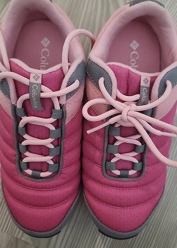 Orjinal columbia Pembe ve Gri Kız çocuk  Spor Ayakkabı columbia - Görsel 2