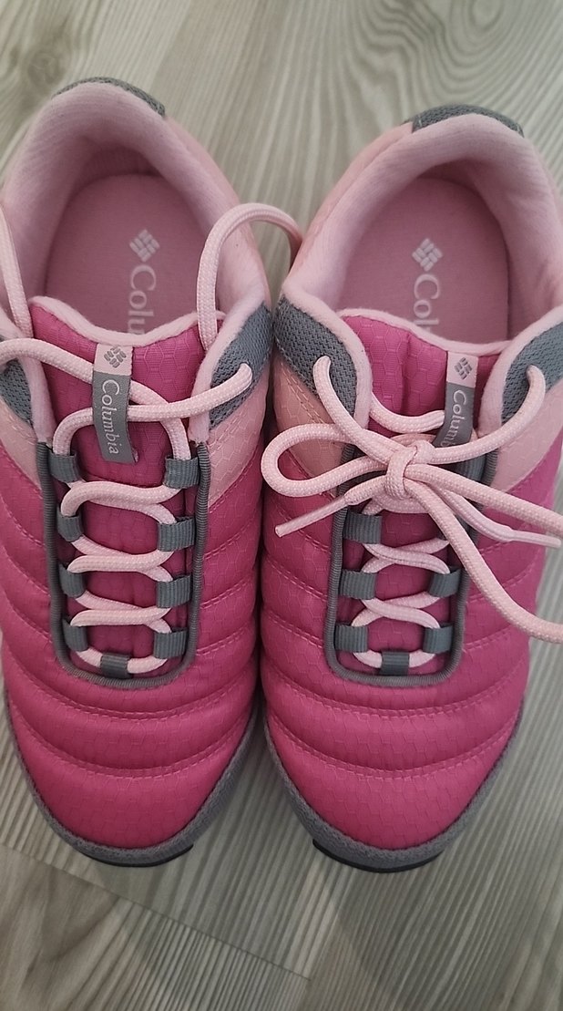 Orjinal columbia Pembe ve Gri Kız çocuk  Spor Ayakkabı columbia - Görsel 2