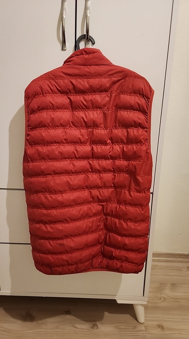 Kırmızı Yüksek Yakalı Erkek Şişme Yelek - Görsel 3