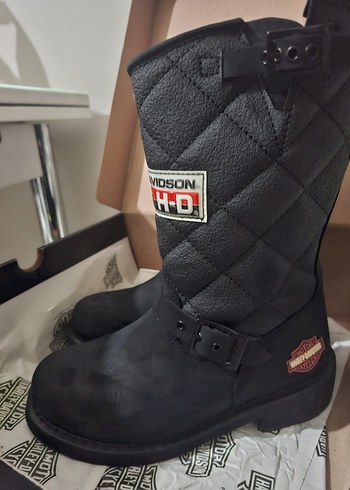 orjinal Siyah Harley-Davidson 37 numara bayan Bot - Görsel 5