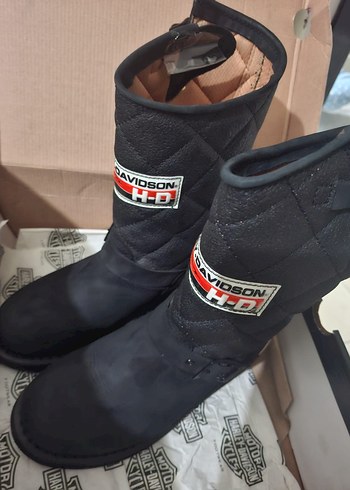 orjinal Siyah Harley-Davidson 37 numara bayan Bot - Görsel 2