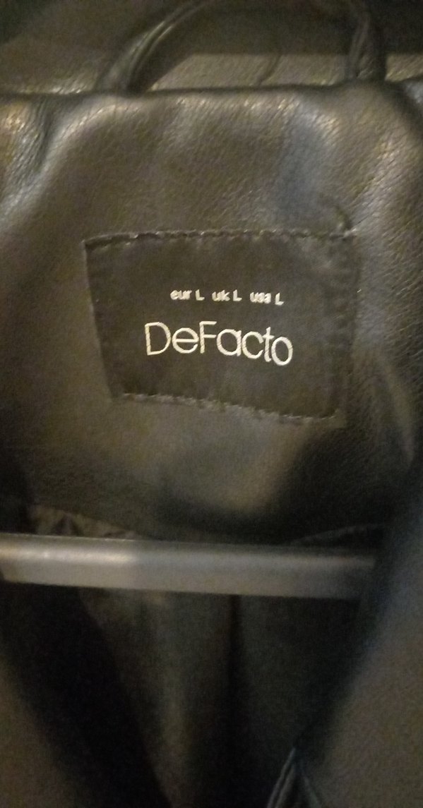 Siyah Deri Biker Ceket - Görsel 2