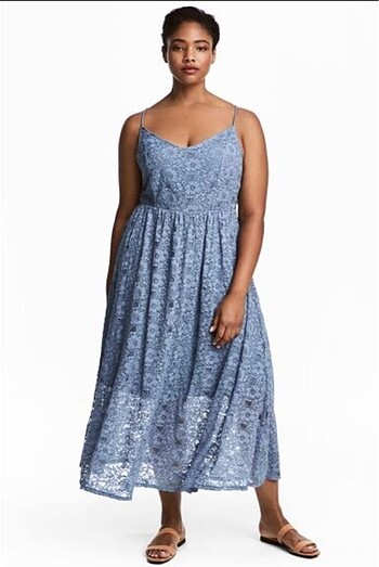 H&M LACE DRESS-DANTEL ELBİSE BÜYÜK BEDEN