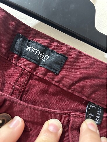 xl Beden TCHIBO WOMAN BORDO JEAN PANTOLON